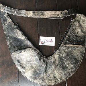 SASH bag - distressed leather  -never used